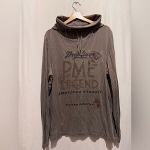 PME Legend Gray Hoodie with Graphic Design